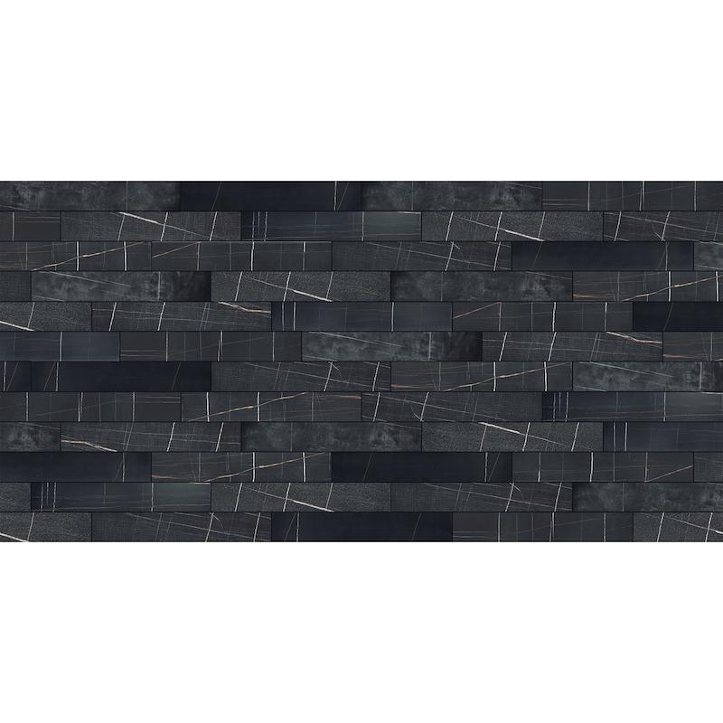 ITALGRANITI MARBLE EXPERIENCE Listello Mix Sahara Noir 120x20 cm 9 mm Matte