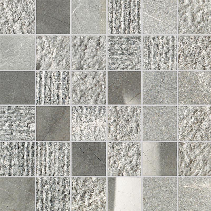 ITALGRANITI MARBLE EXPERIENCE Mosaico Mix Orobico Grey 30x30 cm 9 mm Matte