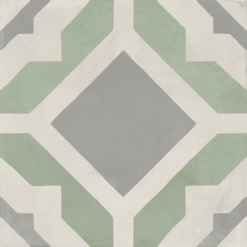 Marca Corona 1741 TERRA.ART GEOMETRICO SABBIA MENTA 20x20 cm 9 mm Matte