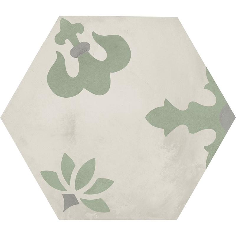 Marca Corona 1741 TERRA.ART ESAGONO GIGLIO SABBIA MENTA 25x21,6 cm 9 mm Matte