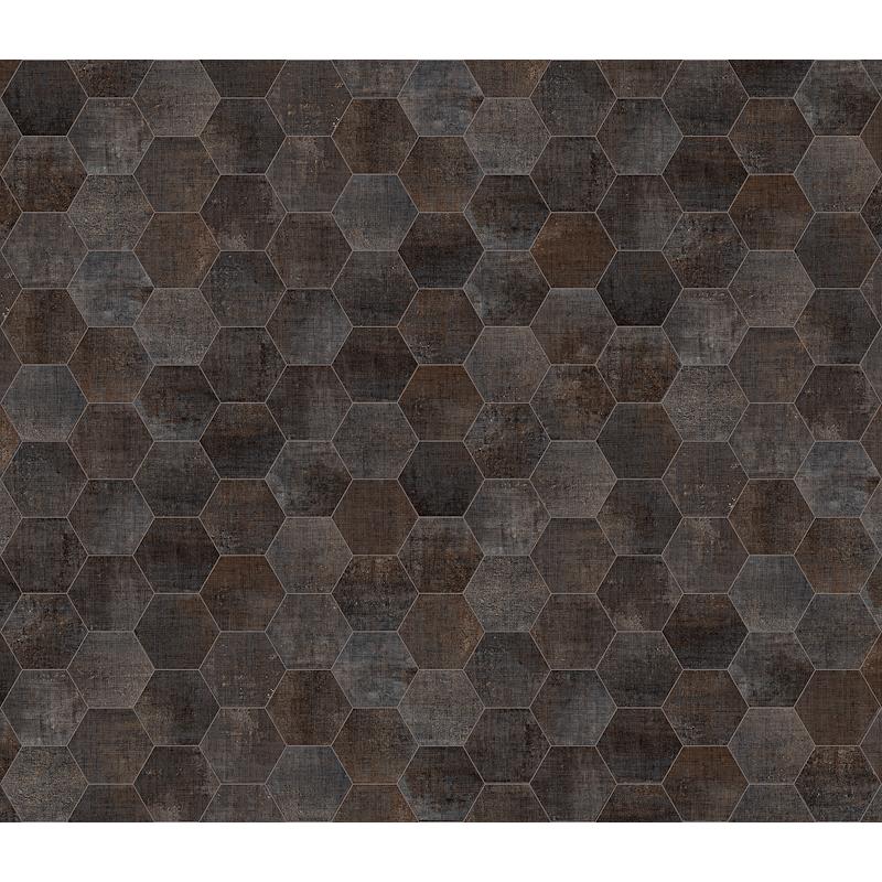 Marca Corona 1741 TEXTILE ESAGONA DARK 25x21,6 cm 9 mm Matte