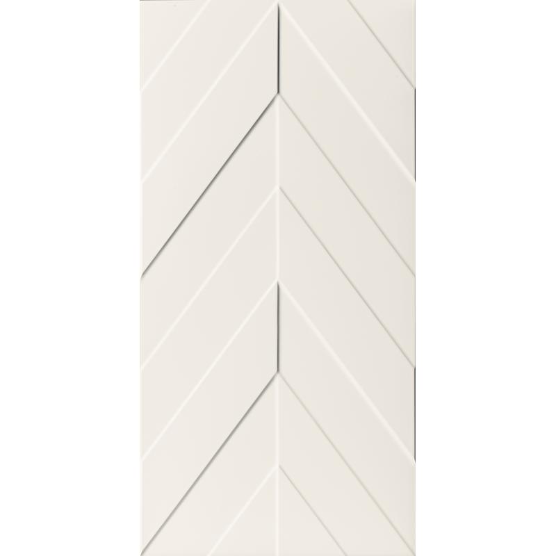 Marca Corona 4D CHEVRON WHITE 40x80 cm 8.5 mm Textur