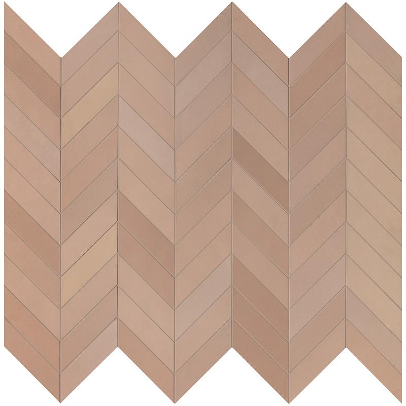 Mutina MEWS Chevron Pink 5,5x19,6 cm 10 mm Glasiert