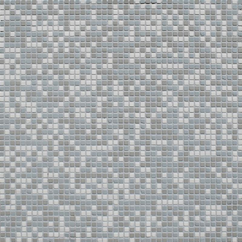 Micro MICROMOSAICS White/Dust/Azure 30x30 cm 5 mm Matte