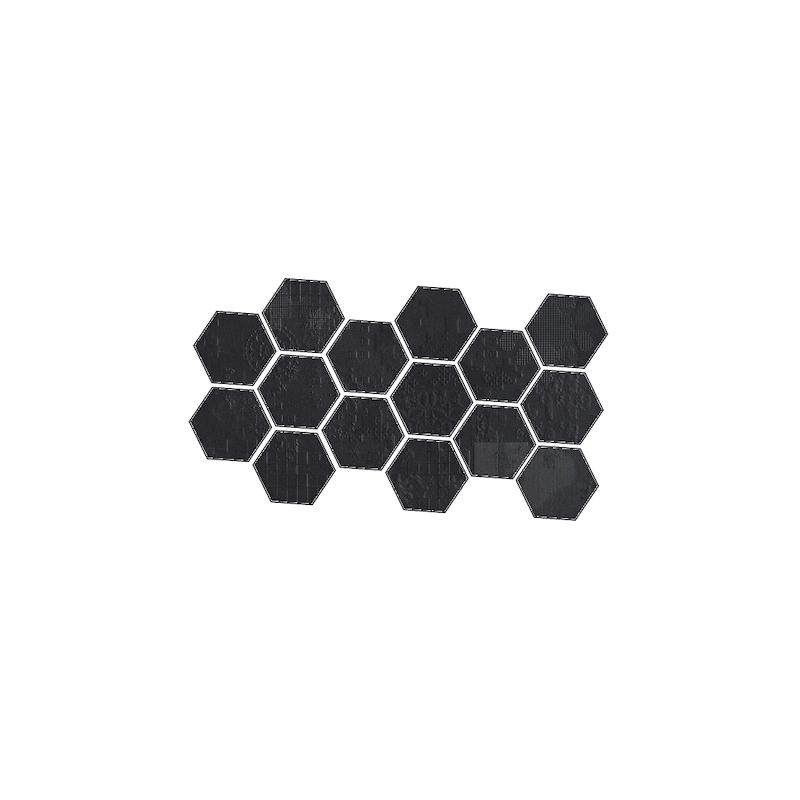 Mutina DECHIRER MOSAICO RANDOM DECOR NERO 22x45 cm 12 mm Matte