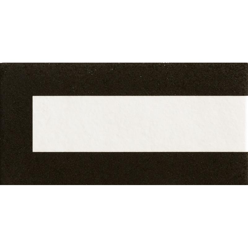 Mutina MATTONELLE MARGHERITA FRAME BLACK 20,5x10,1 cm 10 mm Seide / Semi glänzend