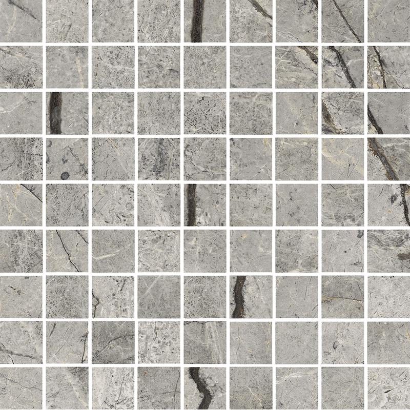 Marazzi MYSTONE SILVER ROOT MOSAICO GREY 30x30 cm 9 mm Matte