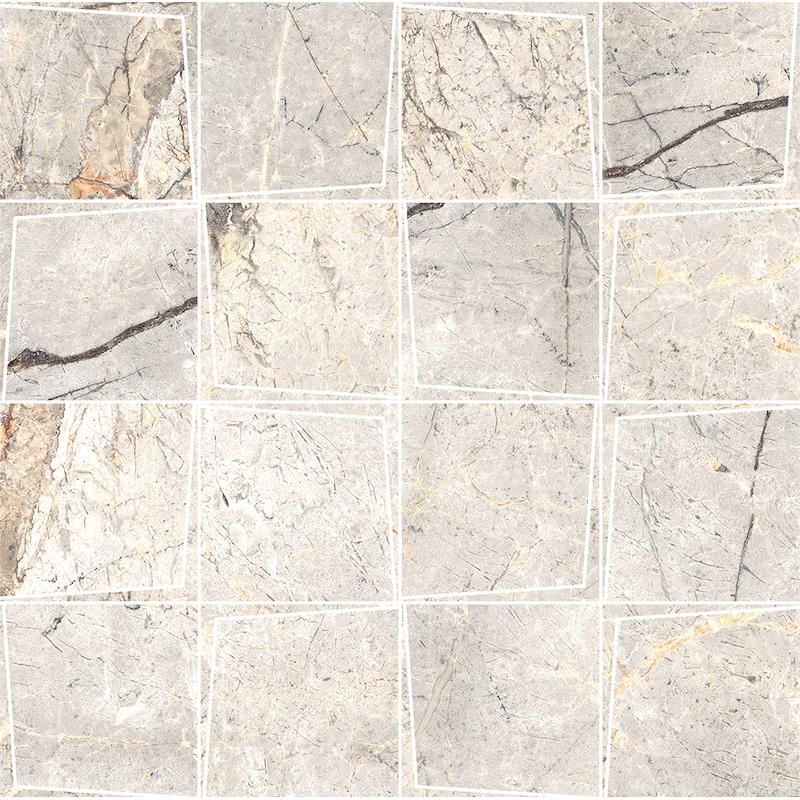 Marazzi MYSTONE SILVER ROOT Mosaico Prisma Beige 30,3x30,3 cm 9 mm Matte