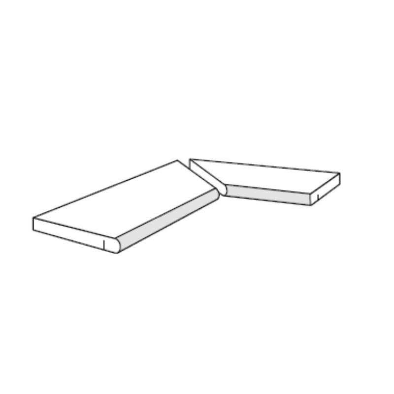 FONDOVALLE PORTLAND Composizione Gradone Toro Angolare INTERNO NODRIP JORDAN 40x80x2 cm 20 mm Grip