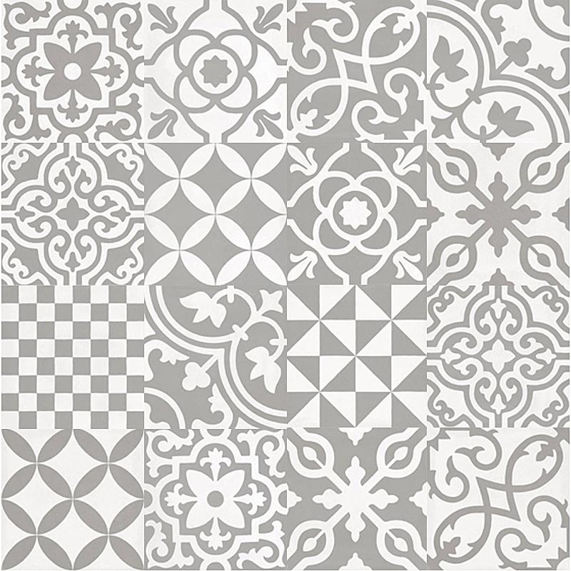 Ragno CONTRASTI DECORO MIX GRIGIO 20x20 cm 10 mm Matte