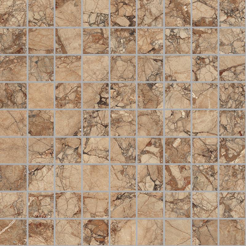 Ragno INCANTO Breccia Pernice Mosaico Glossy 30x30 cm 10 mm Glänzend