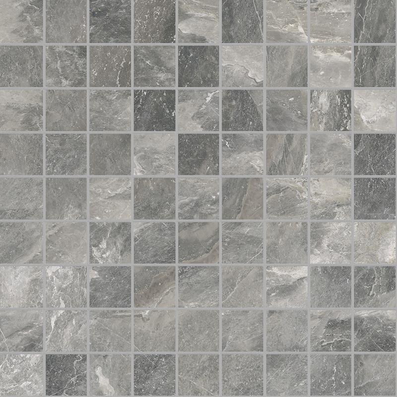 Ragno INCANTO Crux Grey Mosaico Glossy 30x30 cm 10 mm Glänzend