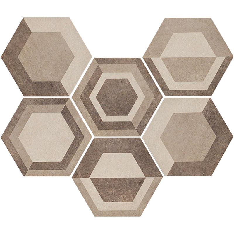 Ragno REWIND DECORO GEOMETRICO CORDA 21x18,2 cm 9.5 mm Matte