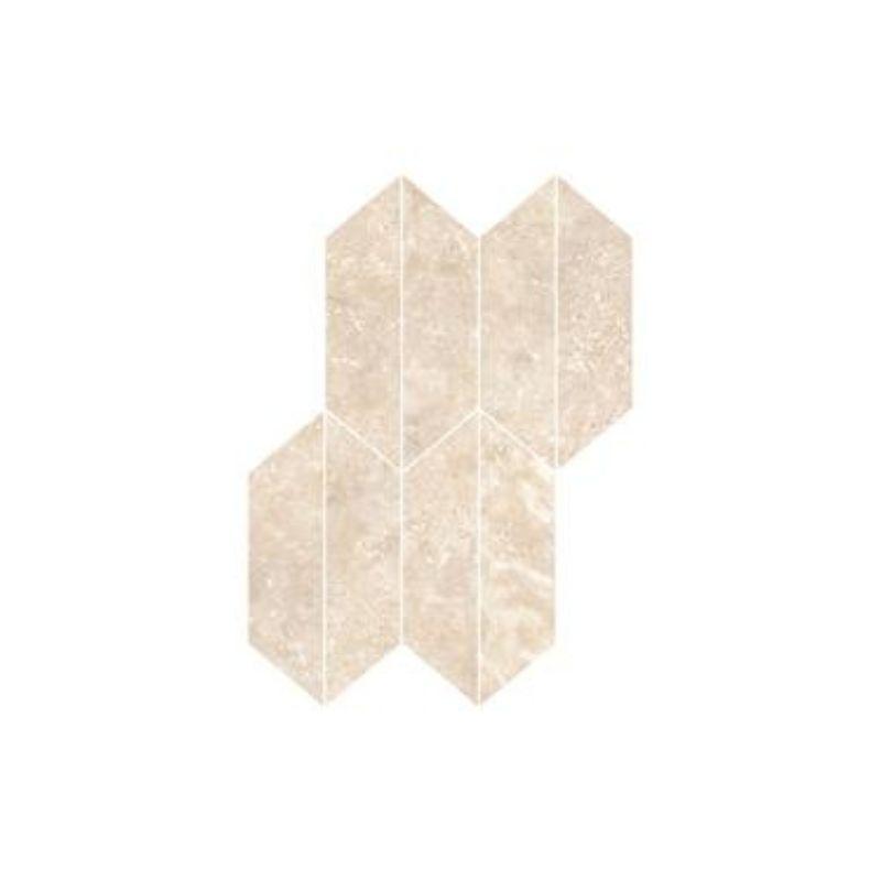 Ragno REALSTONE TRAVERTINO Mosaico Losanga Cross Noce 29,4x40,7 cm 9 mm Matte