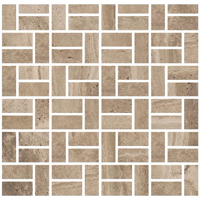 COEM REVERSO Mosaico Bricks Noce 30x30 cm 10 mm Matte