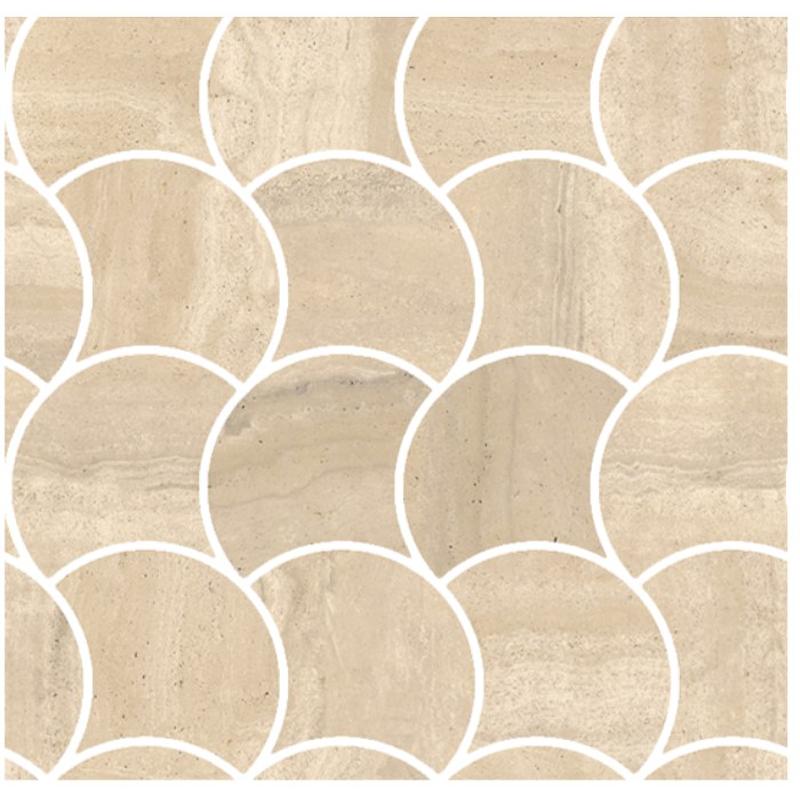 COEM REVERSO Mosaico Wavy Beige 28,4x28,4 cm 10 mm Matte