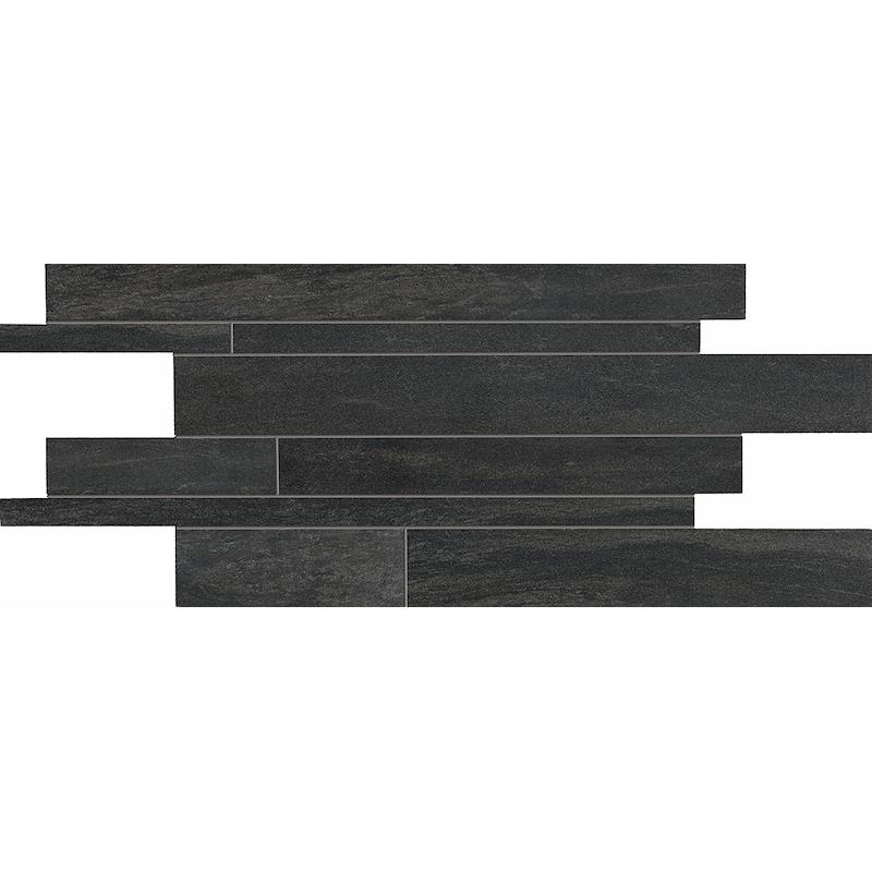 ERGON STONE PROJECT Listelli Sfalsati Black 30x60 cm 9.5 mm Matte