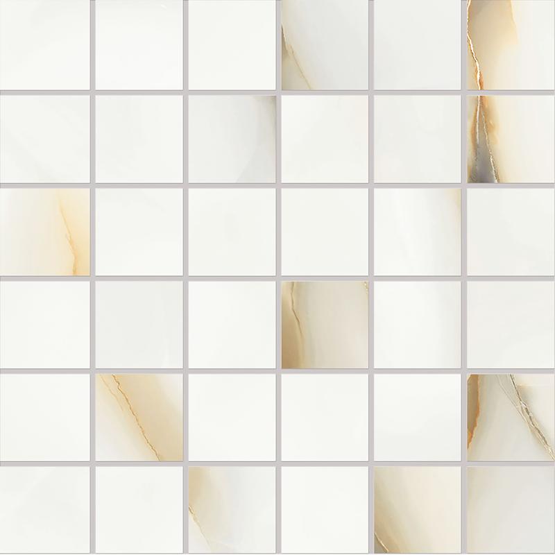 EMIL TELE DI MARMO PURE ONYX Mosaico Perla 30x30 cm 9 mm Geläppt