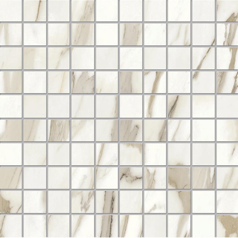 EMIL TELE DI MARMO RELOADED Mosaico 3X3 Calacatta Gold Canova 30x30 cm 9.5 mm Matte